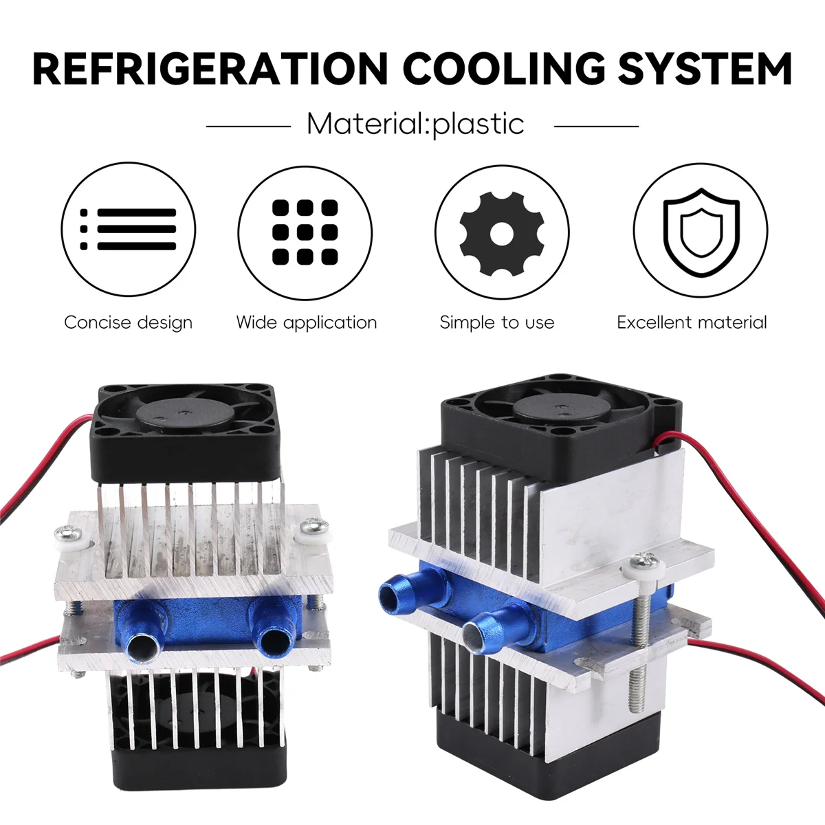 1 Set Mini condizionatore d'aria Kit fai da te termoelettrico Peltier Cooler refrigerazione sistema di raffreddamento + ventola per strumento domestico