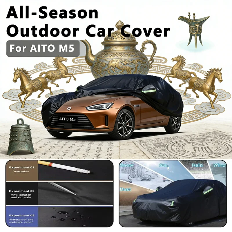 

Car covers for AITO M5 Outdoor Protection Full Car Covers Snow Cover Sunshade Waterproof Dustproof Exterior car accessories