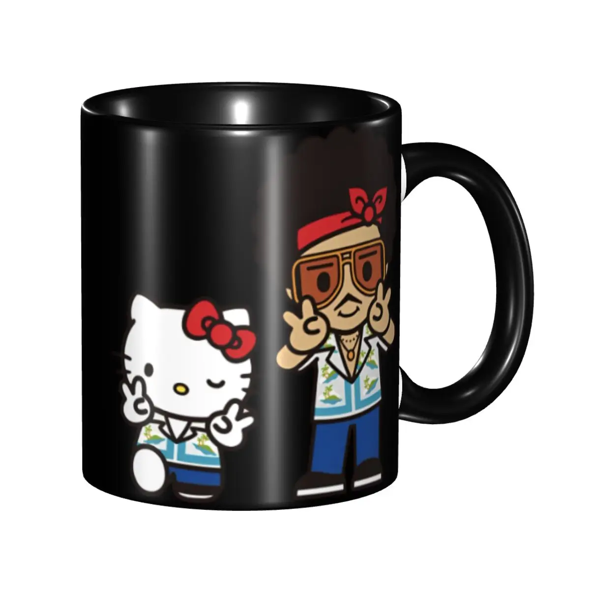 

Детская певица Бруно Марс и милый кот, кружка «Hello Kitty», милая чашка, подарки для детей