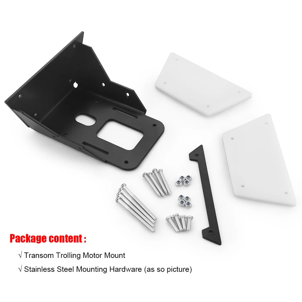 Transom Trolling Motor Mount,Stainless Steel Mounting Hardware,Transom Motor Mount for Kayak/Bracket,