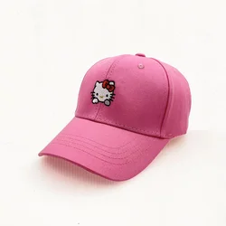 High Quality Brand Sanrio Hello Kitty Snapback Cap Cotton Baseball Cap For Child Hip Hop Dad Hat Trucker Mesh Hat Dropshipping