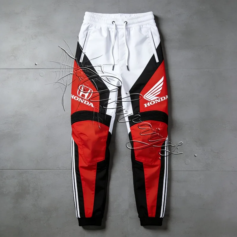 

2026Fashion New Motorcycle Suit Honda Racing Enthusiast Rider Sports Quick Drying Pants Men's and Women's OutdoorSunscreen Pants