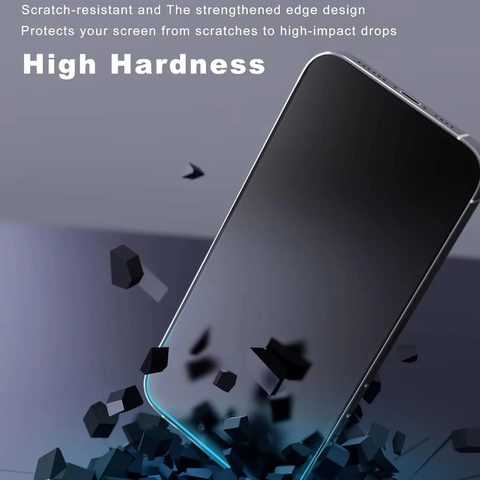 Cobertura Completa Mate Protector de Pantalla de Privacidad para iPhone 15 17 18 16 Pro 13 12 11 14 Pro Max 8 7 Plus 16e Air SE XS XR Película Anti-Espía 3