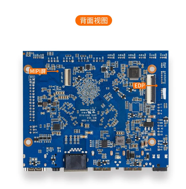 Linux System Development Board RK3399 Android Dunne Kleine Moederbord Zes Core USB3.0 Gigabit Netwerk 485 Seriële Poort