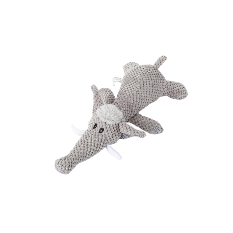 Chien en peluche loup mousse