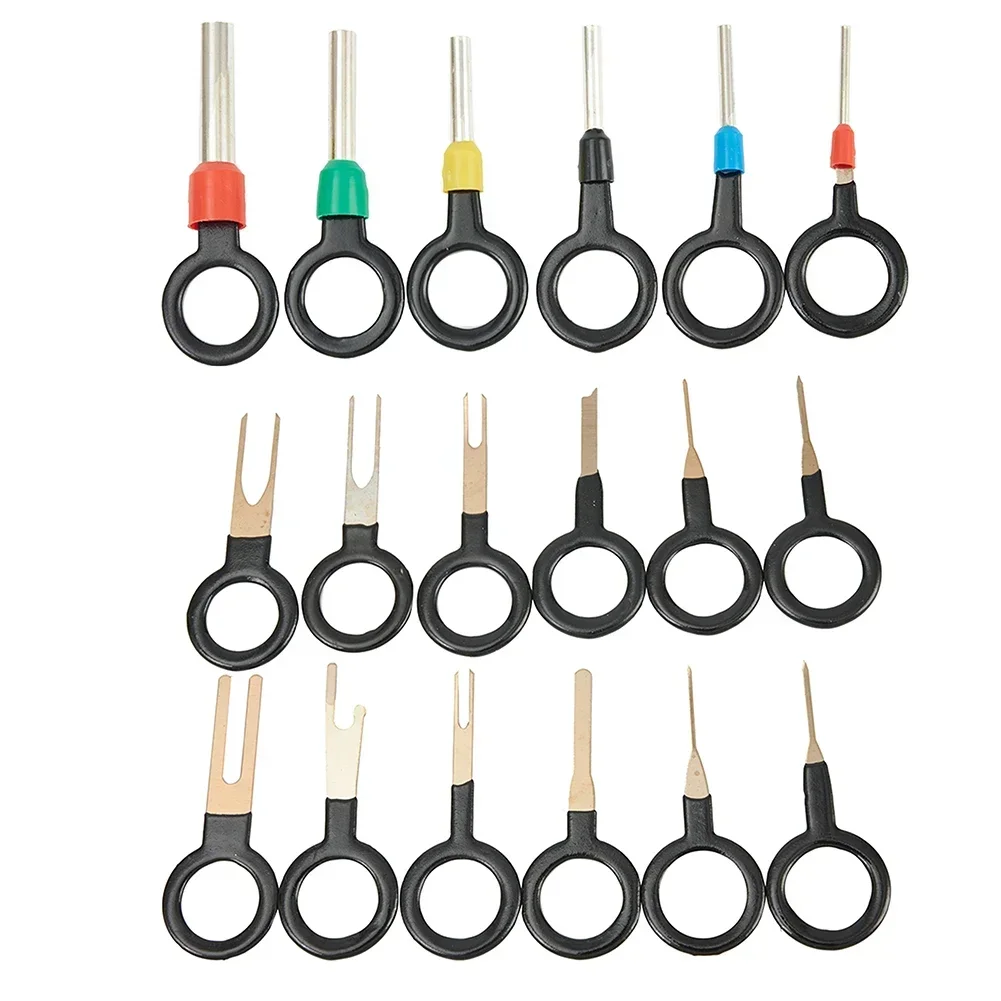 21Pcs Car Wiring Terminal Removal Repair Disassemble Tool Connector Pin Extractor Puller Needle Ejector Auto Parts