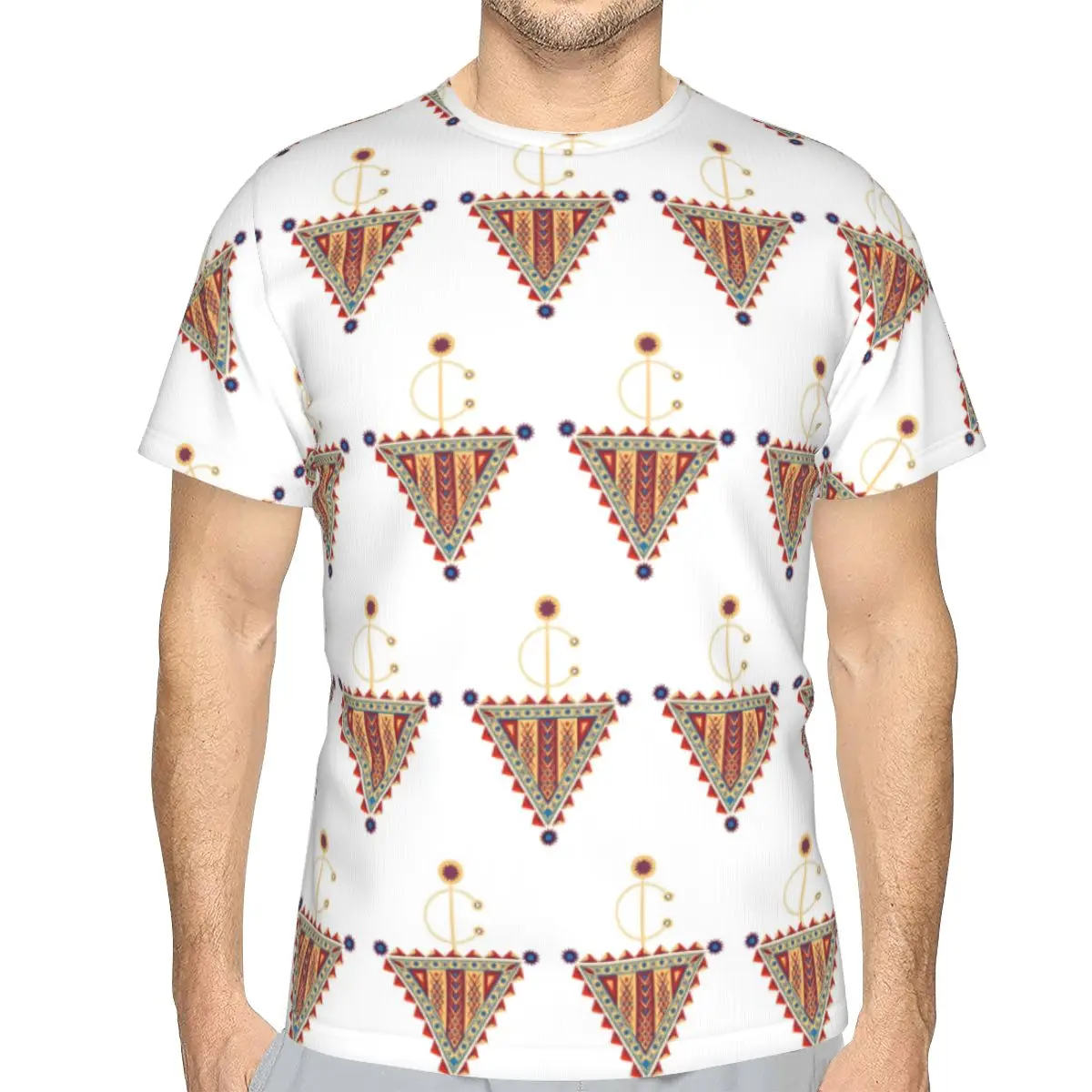 Amazigh Tazerzit Emblem Of The Moroccan Berbers 100% Cotton T-Shirt Men'sFashion T Shirts Men O-Neck Short Sleeve