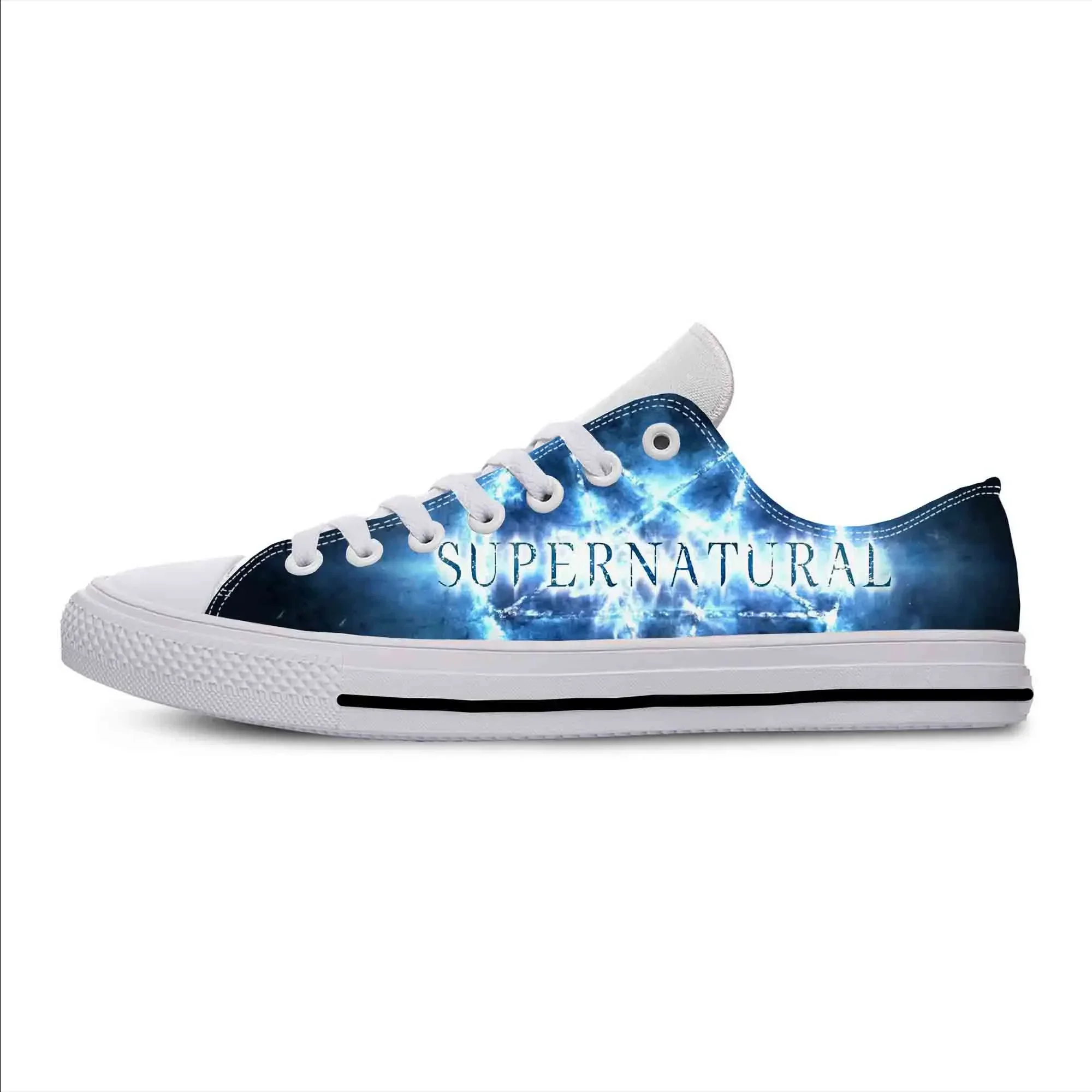 

Hot Anime Cartoon Manga Supernatural Winchester Bros Casual Shoes Lightweight Men Women Sneakers Low Top Breathable Board Shoes