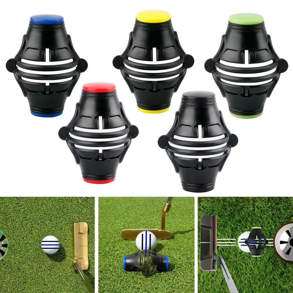 Golf Ball Marker 360-degree Rotation Golf Ball Triple Line Marker Tool Alignment Ball Marker Stencil Portable Golf Accessories