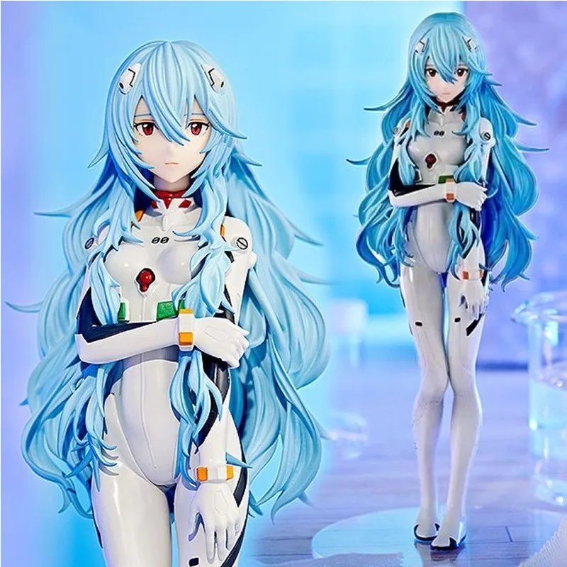 Neon Genesis Evangelion anime figura de pie muñeca EVA Ayanami Rei rojo Asuka modelo bidimensional de pvc adornos de escritorio