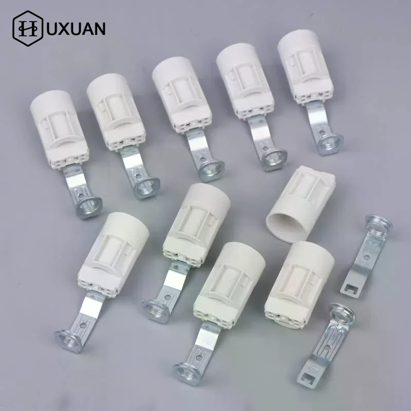 10 Pcs Candelabra Socket E14 Bracket Lamp Holder Lighting Base Zinc Alloy Sockets Bulb Holder With Bracket For Crystal Lamps