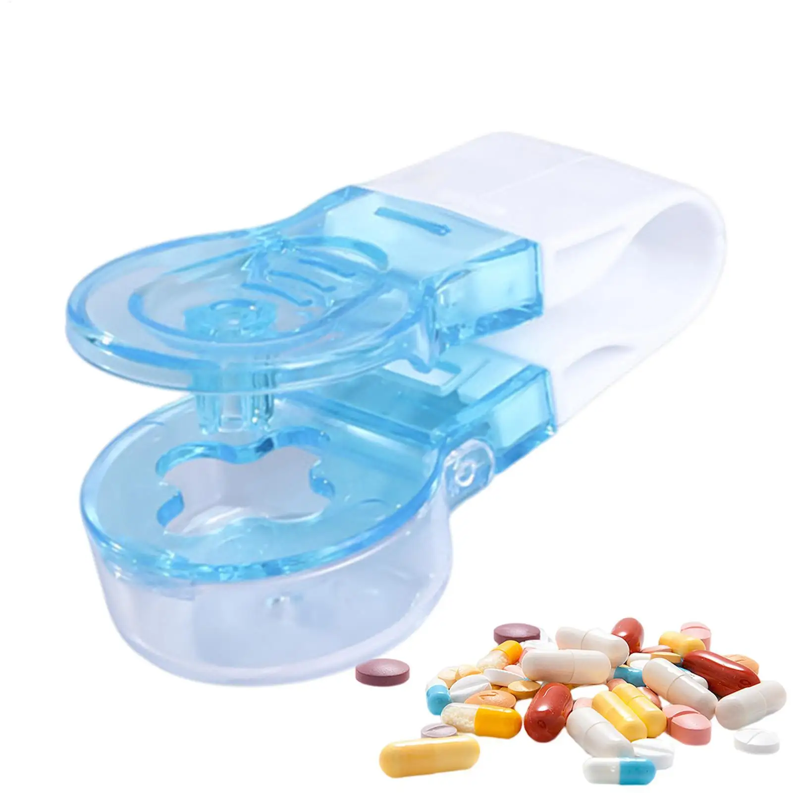 Tragbarer Pillenentferner, Tabletten-Blisterpackungsöffner, berührungslos, einfach zum Herausnehmen der Pillen, Tabletten-Spender
