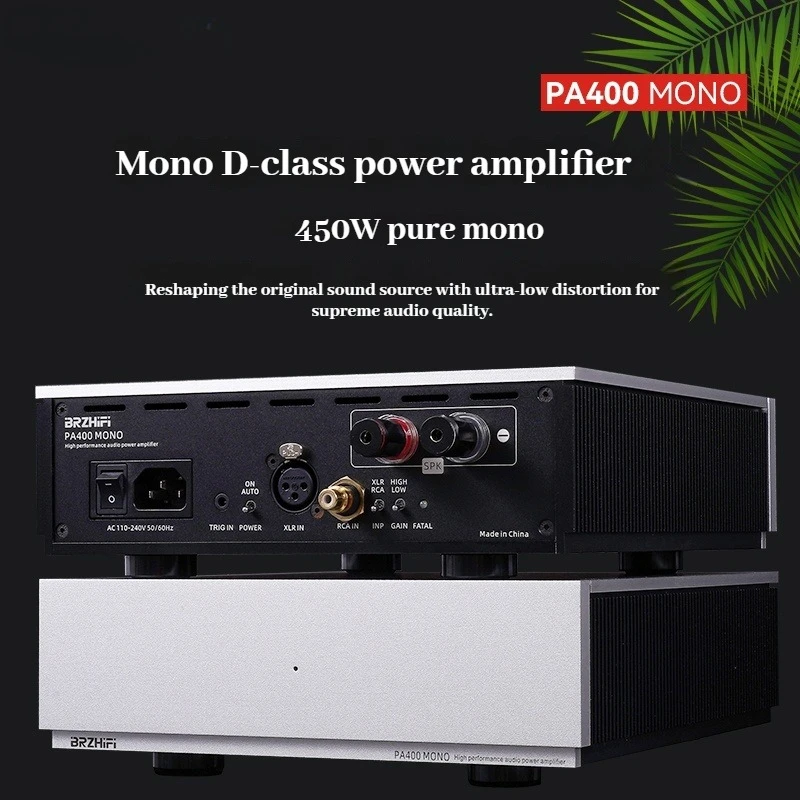 CHUBAN PA400-NEO High-Fidelity Stereo Digital Amplifier, XLR/RCA Input, Reference Grade Dutch 1ET400A Pure Power Amplifier