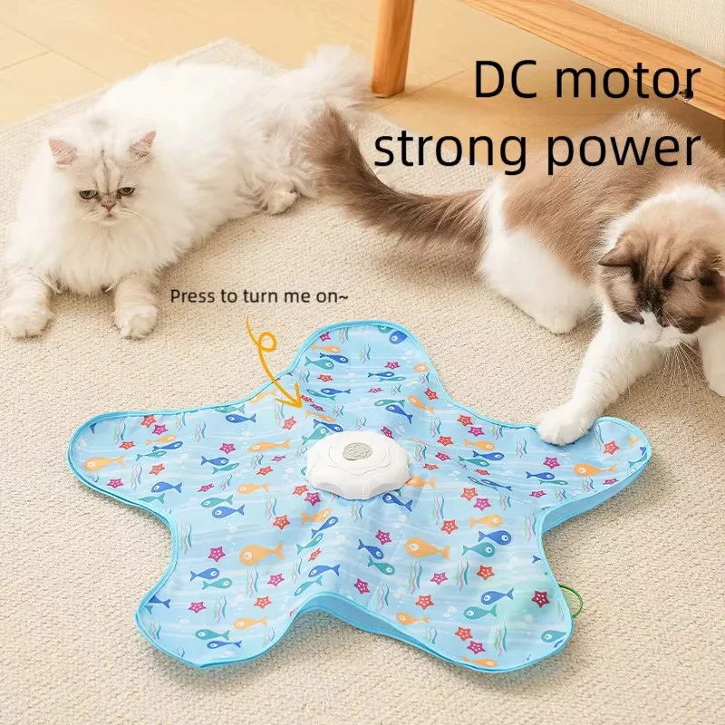 Type-C Rechargeable Automatic Cat Toy Motion Activated Hide & Seek Bird Chirping Toy Interactive Feather Teaser for Kittens