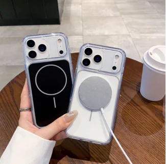 

Подходит для iPhone 14 Pro Max, iPhone 14 Pro, iPhone 13 Pro Max, iPhone 13 Pro. Синий магнитный чехол для телефона.