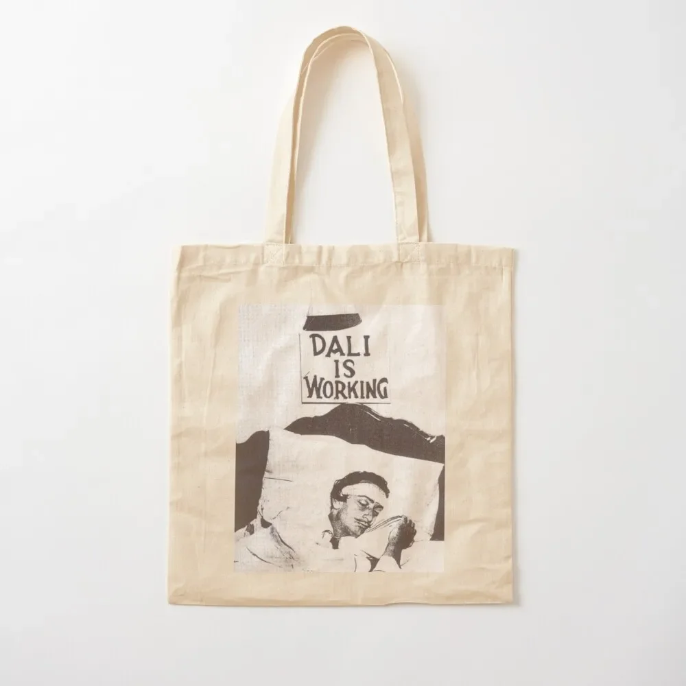 

Dali is Working / Sleeping Tote Bag Customizable tote canvas