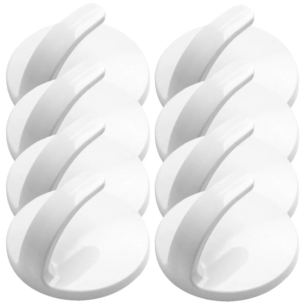 

8 Pcs Magnetic Hook Kitchen Towel Hooks Hanging No Punching Abs Strong for Fridge