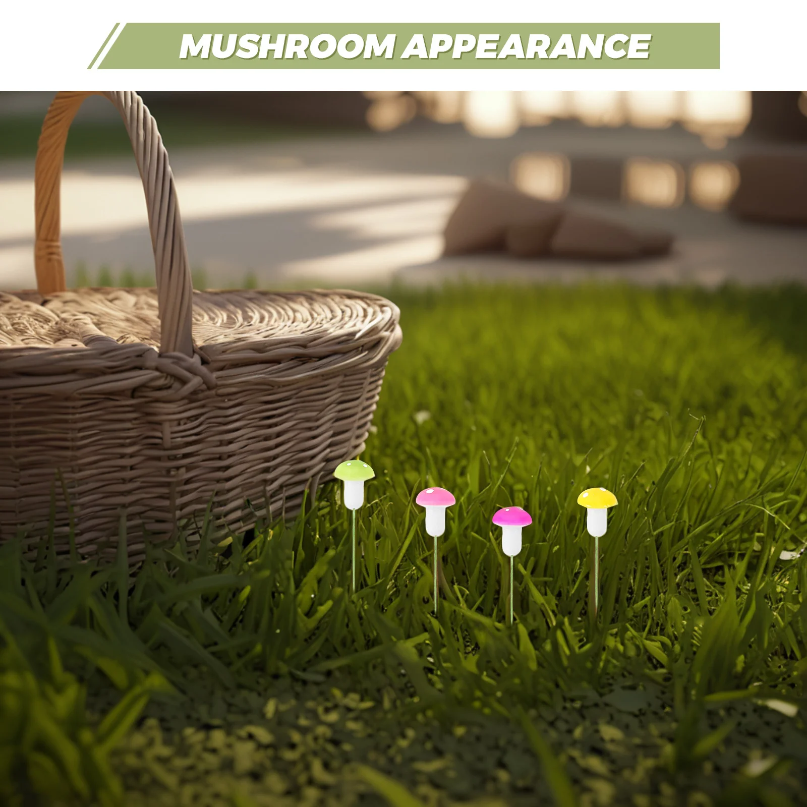 60 قطعة فطر صغير ملون مختلط الحجم S الجنية حديقة العصي الزخرفية لحديقة صغيرة العصارة الحاويات ديكور النبات