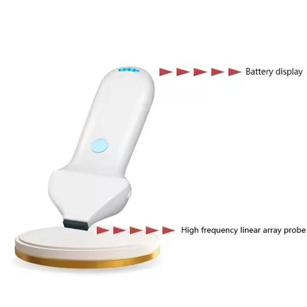 192-elementowa bezprzewodowa kolorowa sonda ultrasonograficzna Doppler do twarzy Liniowa sonda wysokiej częstotliwości Obsługa systemu IOS Android