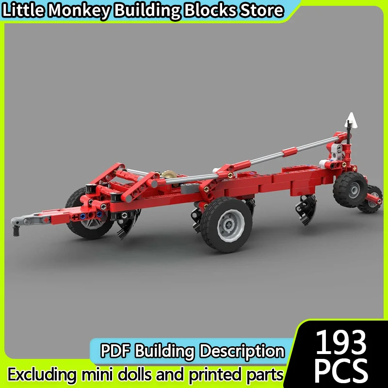 

Конструктор City Car Model MOC: Модульный набор для сборки трактора с 4-осным плужным агрегатом. Технологичная игрушка для детей, отличный подарок на праздники.