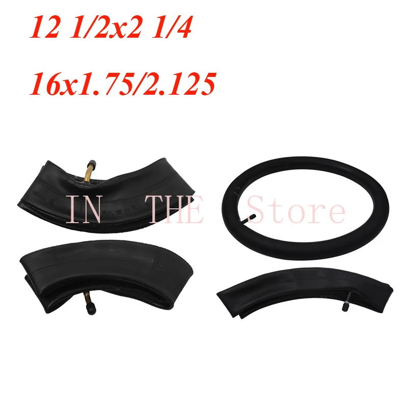 16x1.75/2.125   12 1/2x2 1/4 Inner Tube For Electric Scooter 57-203 62-203 Bicycle   Replacements