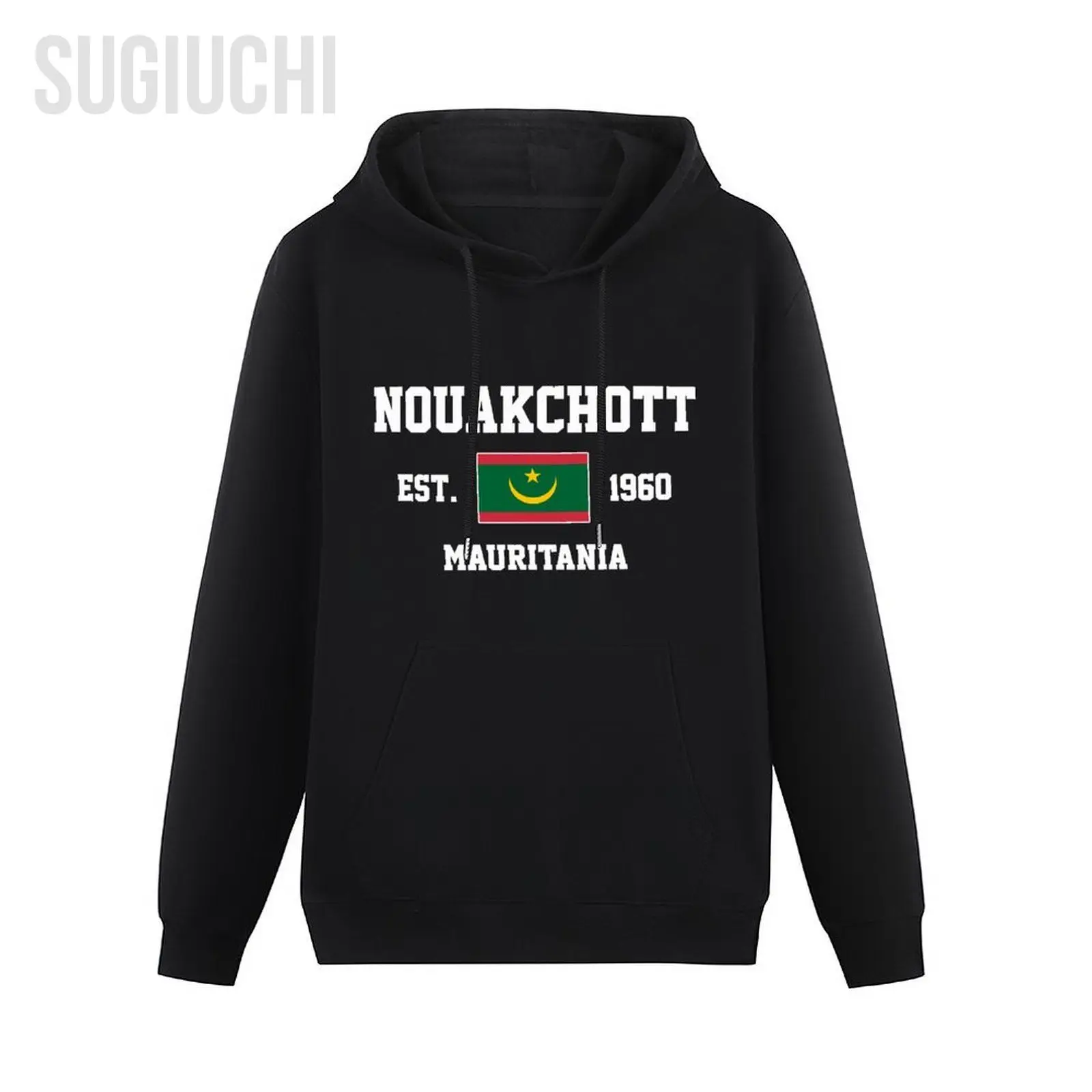 Men Women Hoodies Mauritania EST.1960 Nouakchott Capital Hoodie Pullover Hooded Hip Hop Sweatshirt Cotton Unisex