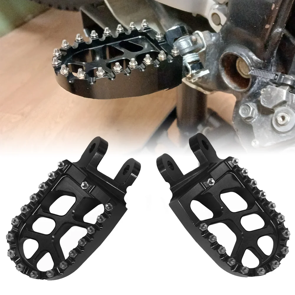 

Footrest Footpegs Foot Pegs Pedals For Honda CR80R CR80RB CR85R CR85RB XR 250R 400R 600R 650L 650R CRF1000L DTC XR650R XR650L