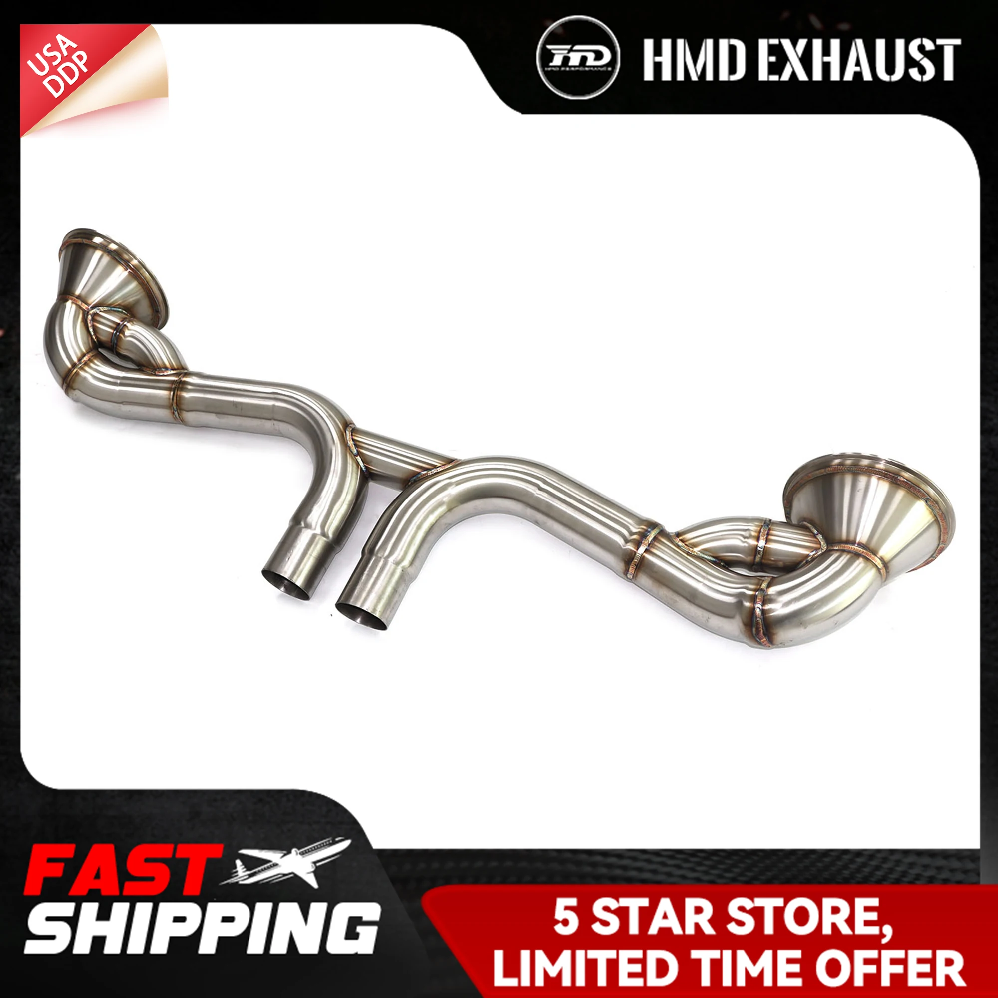

HMD Exhaust system for Porsche 911 992 GT3 Stainless steel Catback High performance TIG manual welding