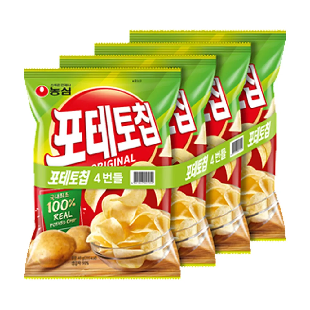 Nong Shim Poteto Chip Original 4 bundled (40g X 4 enclosed) X 8 pieces