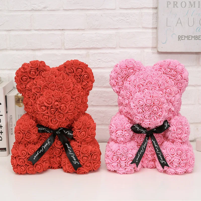 50/100 Stück 2 cm Mini-Schaumstoffrosen für Bären, künstliche Blütenköpfe, DIY-Bastelgeschenke, Geschenkbox, Hochzeitsfeier, dekorativer Kranz, Heimdekoration – Detail 4