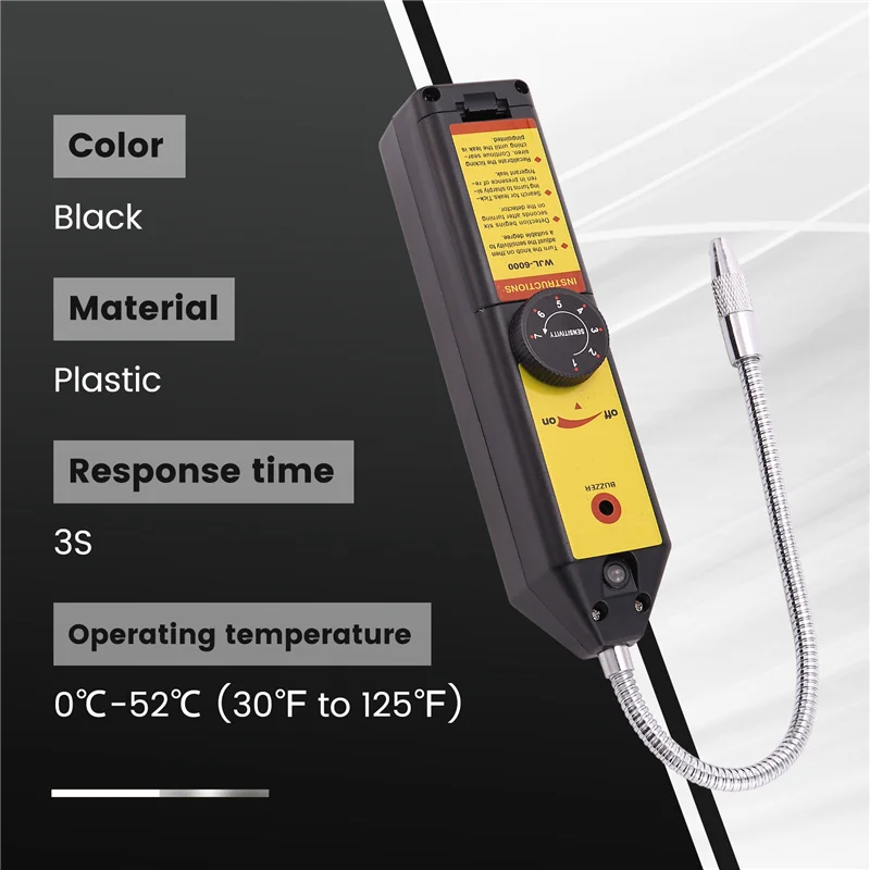 B92B-WJL-6000 Detector de fugas de freón Detector de fugas halógeno Gas refrigerante HVAC R22 R410A R134A R1234YF Cfcs HCFC Detector