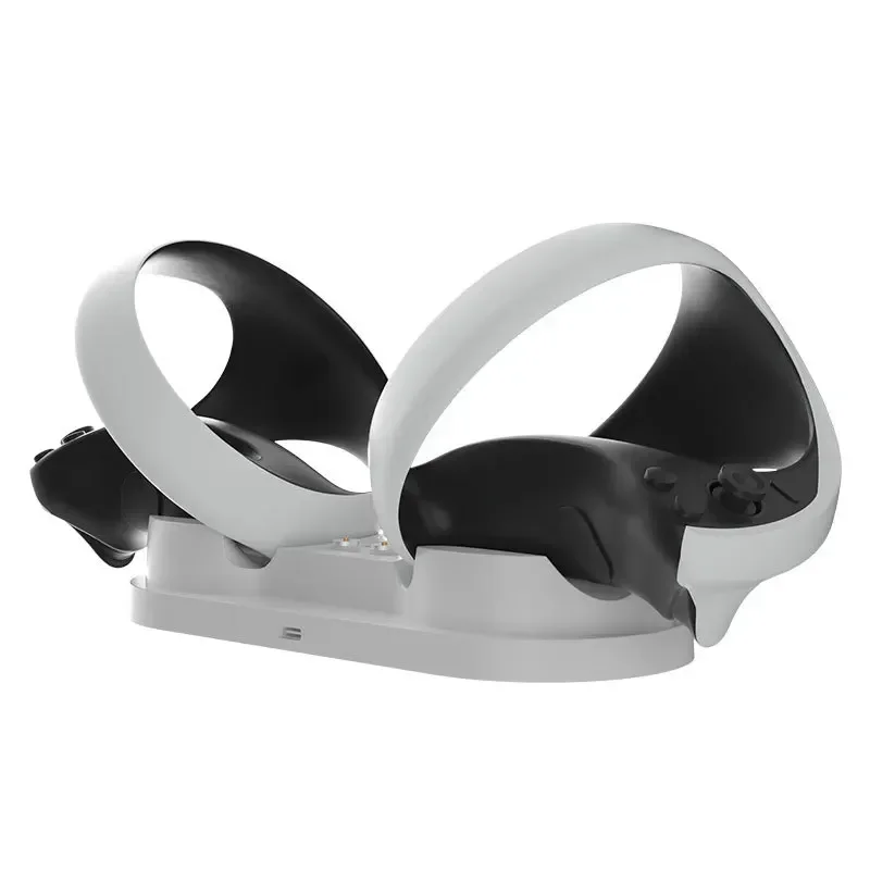 

For PS VR2 Controller Charging Dock with RGB Light Charger Station Stand Fall Prevention for PS5 VR2 VR Glasses Accessories