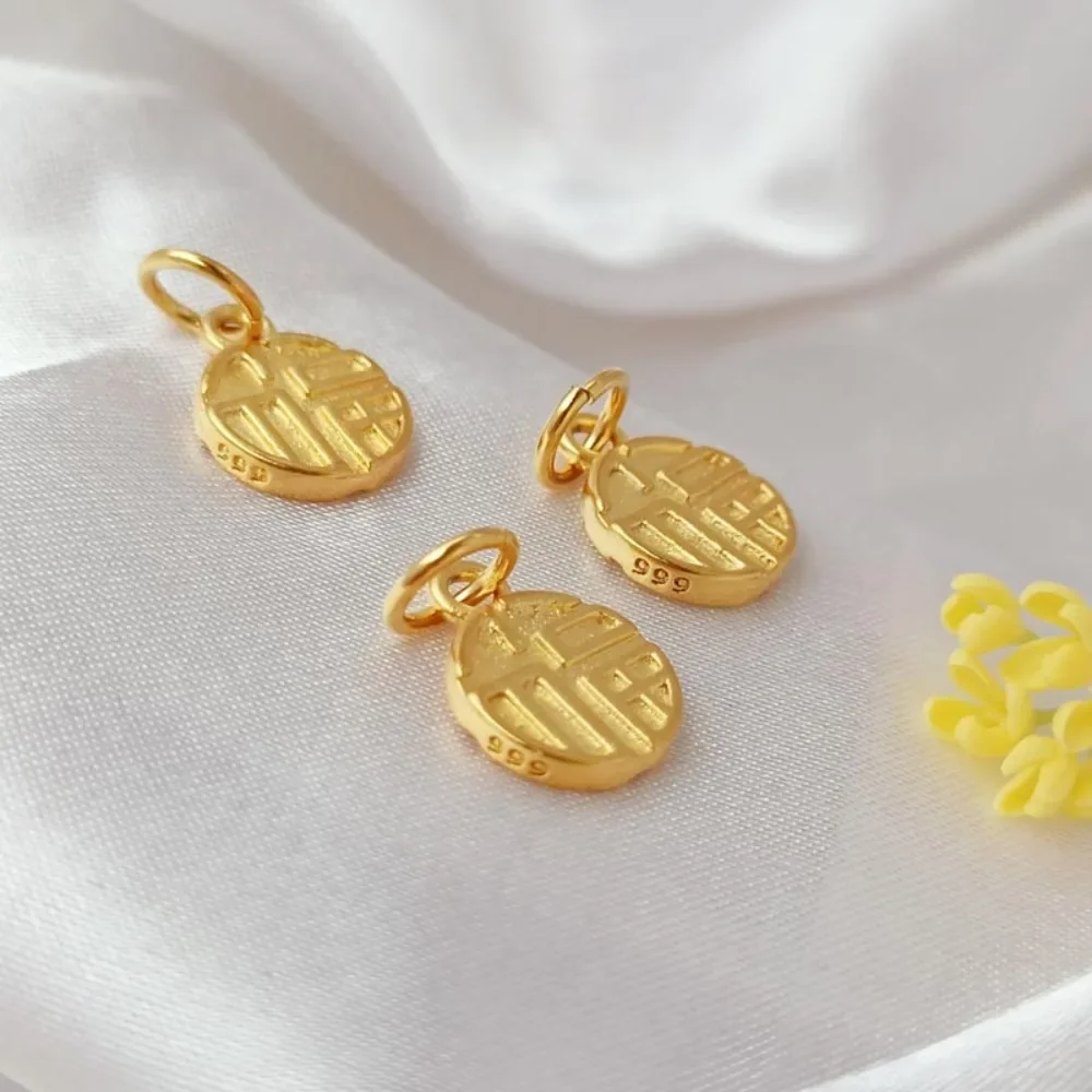 Accessories Vietnamese Shajin Fu Brand Pendant for Wealth and Good Fortune, Bracelet, Necklace, DIY Jewelry Matching