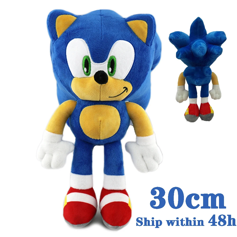 25-30cm Super Sonic The Hedgehog Soft Stuffed Plush Doll Cartoon Game Anime Knuckles Shadow Silver Tails Metalsonic Plushie Toys