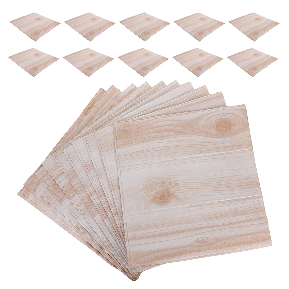 

40pcs Stickers Self Adhesive Wallpaper Decor Living Room Removable Decals Vinyl Wood Wrap Simulated Design