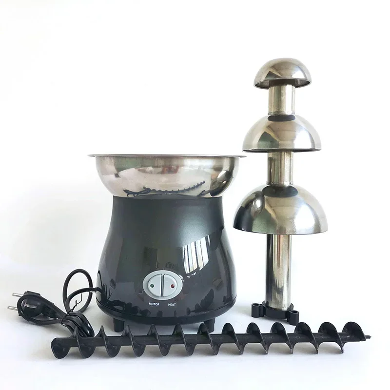 Mini Chocolate Enrober Fondue Battery Chocolate Fountain Fold Packing Machine Tempering Melt Hot Party Chocolate Making Machine