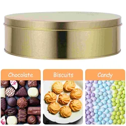 3 Pcs Tinplate Can Be Put into The Oven Cake Iron Box Candy Biscuit Packaging Christmas Cookie Jar Sugar Case Travel for Baking