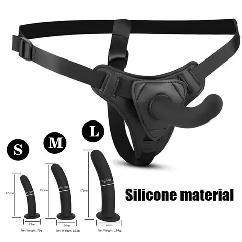 Adjustable Silicone Strap On Dildo Harness Set S M L Sizes Realistic Peniss Panties for Women Lesbian Couples G Spot Anal Vaginal