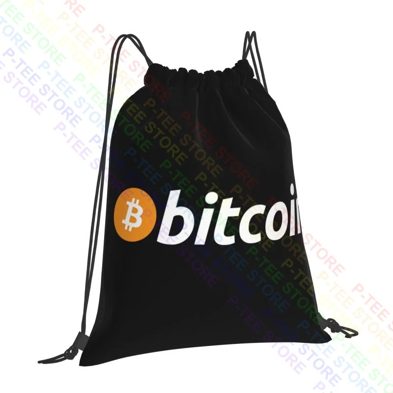 Bitcoin Drawstring Bags Gym Bag School Shoe Bag Storage Bag Clothes Backpacks