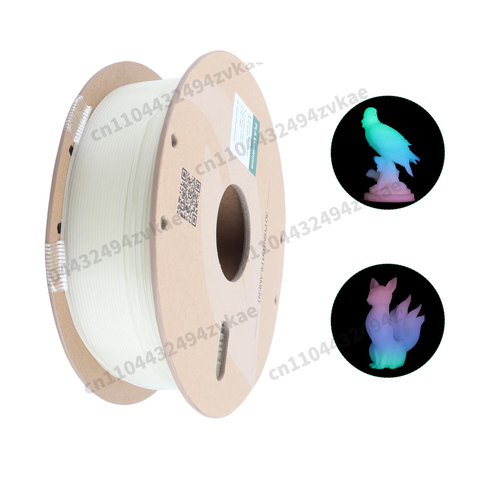 【New】 Luminous-Rainbow PLA Filament Multicolor 1.75mm Filament Dimensional Accuracy 1KG Spool (2.2 Lbs) Glow In The Dark