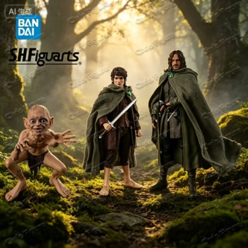 In Stock Bandai S.H.Figuarts Aragorn (The Lord of The Rings) Frodo Baggins & Gollum (The Lord of The Rings) Collectible Gifts - view 4