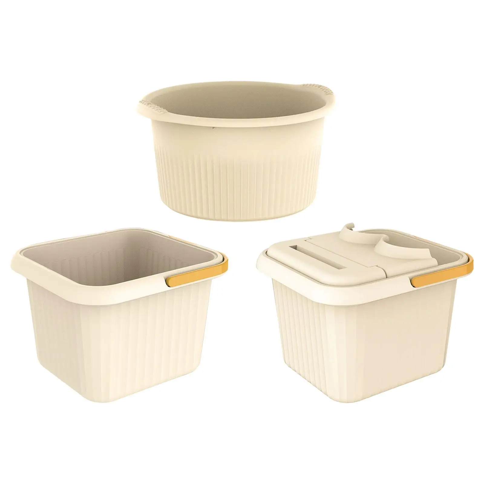 

Foot Soaking Bath Basin,Pedicure Portable Tub Home SPA,Sturdy Relaxing Household Massage Foot Soaking Tub