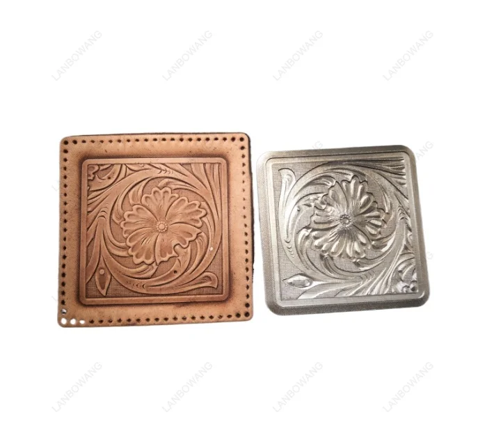 3D Small Grass Pattern Leather Embossing Mold DIY  Craft Tool For Leather Coaster Small Leather Parts Stamping