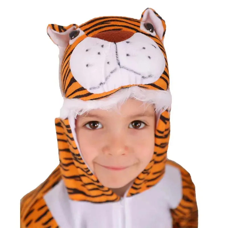 زي النمر الفاخر للأطفال، كرنفال حيوانات الطفل، زي لعب الأدوار في الهالوين، بذلة شخصية الفيلم الفاخر