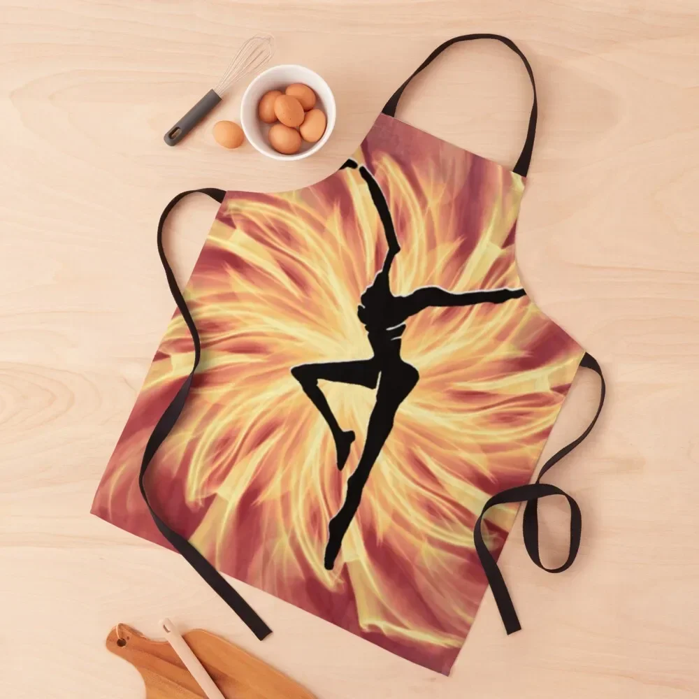 DMB Fire Dancer Apron Kitchen Handle For Women Costume Waiter Women's Home Clothes Kitchen Accessories 2022 Apron