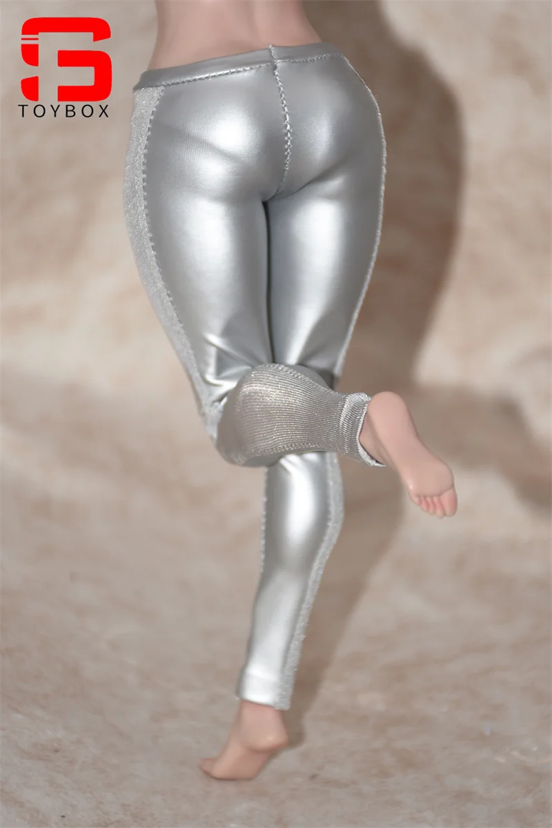 Maßge schneiderte weibliche gespleißte Lederhose im Maßstab 1/6 Modell fit 12 ''tbl s07 s52 at202 fettes Bein Soldat Action figur Körper puppe