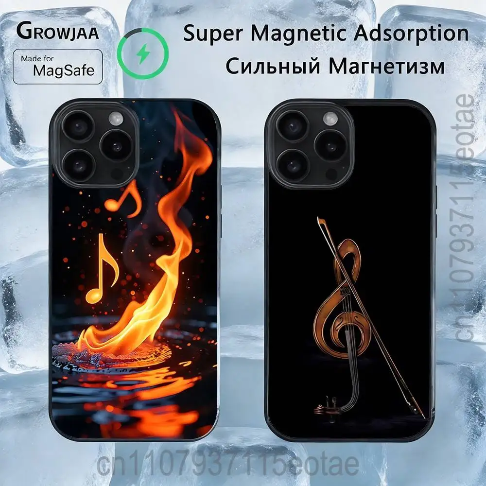 

Защитный магнитный чехол с дизайном «Нота До» для iPhone 17, 16, 15, 14, 13, 12, 11, Pro, Max, Plus, Mini, SE4, E