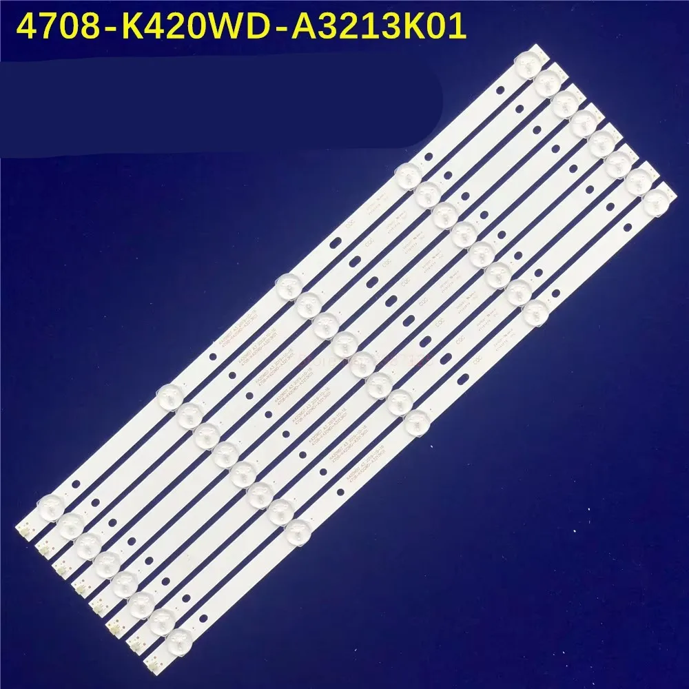 

LED Strip 5leds For DS-D5043QD 4708-K420WD-A3213K11 K430WD9 TH-43C500C TH-43C520C TH-43D400C TH-43D580C LE42K51S-UD 43PUS6754/12