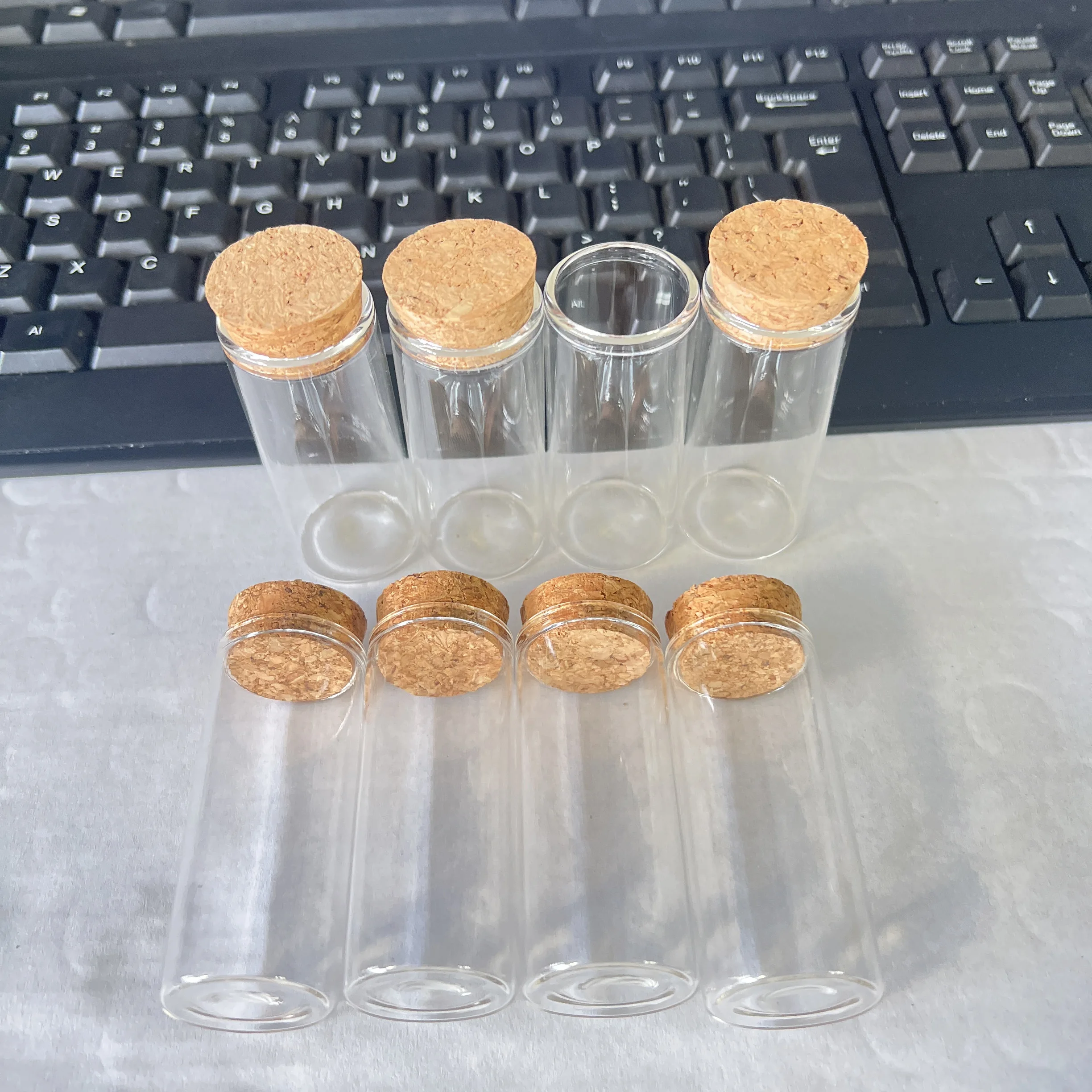 50 pcs/lot 30ml Glass Bottle 26×30×70mm Glass Jars Cork Stopper Spicy Storage Bottle Container Mini Vials DIY Craft Test Tube