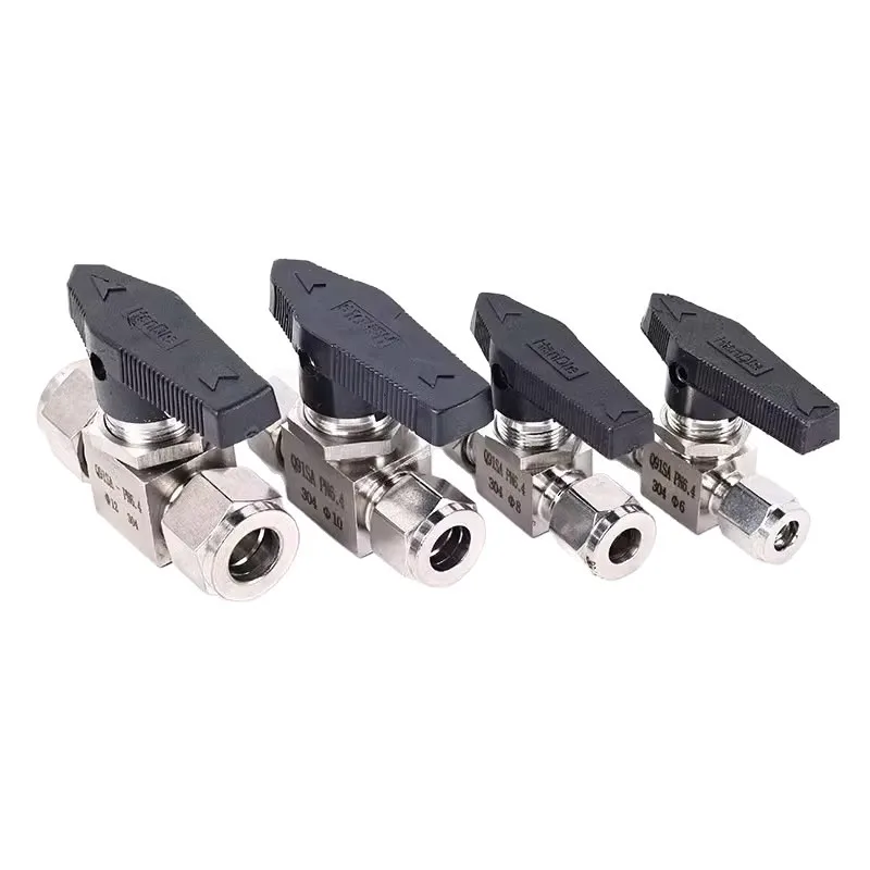 304 Stainless Steel Ferrule Ball Valve Straight-through Instrument Tube Ball Valve, Ferrule Ball Valve